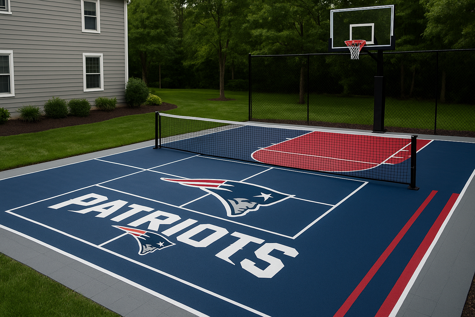 Patriots backyard practice zone